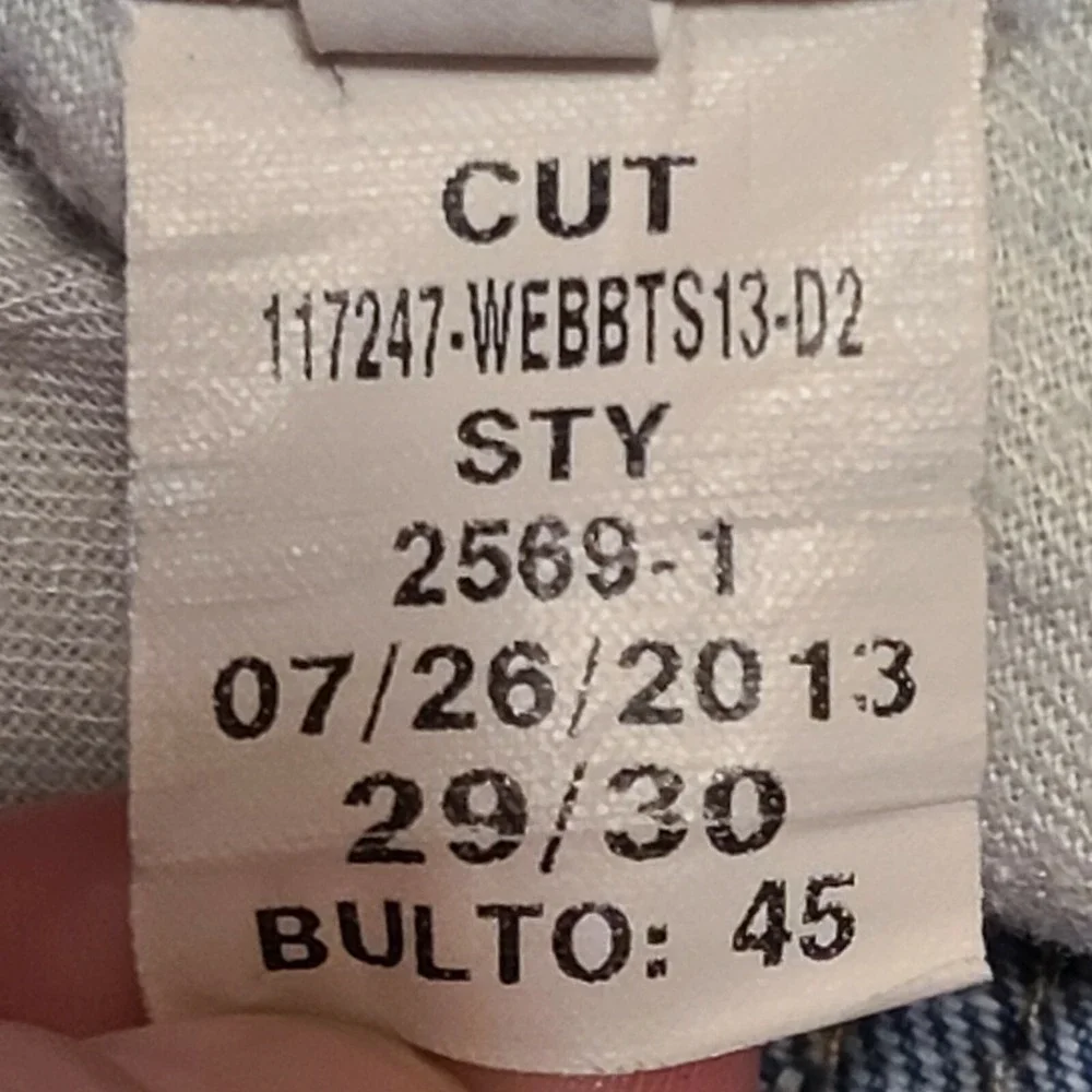 American‎ Eagle Mens 2569 Jeans Slim Straight Blue 29 x 30 Excellent Condition